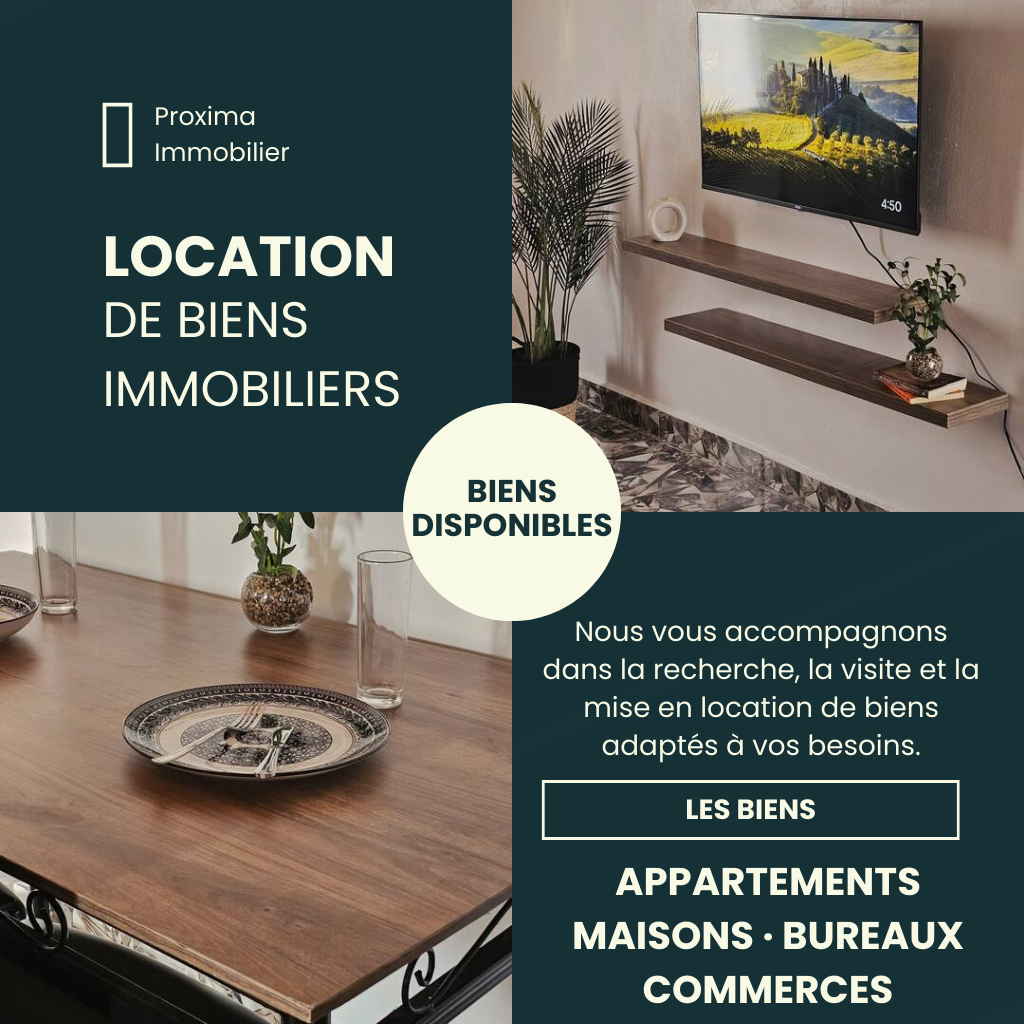 Nous vous accompagnons dans la recherche, la visite et la mise en location de biens adaptés à vos besoins.